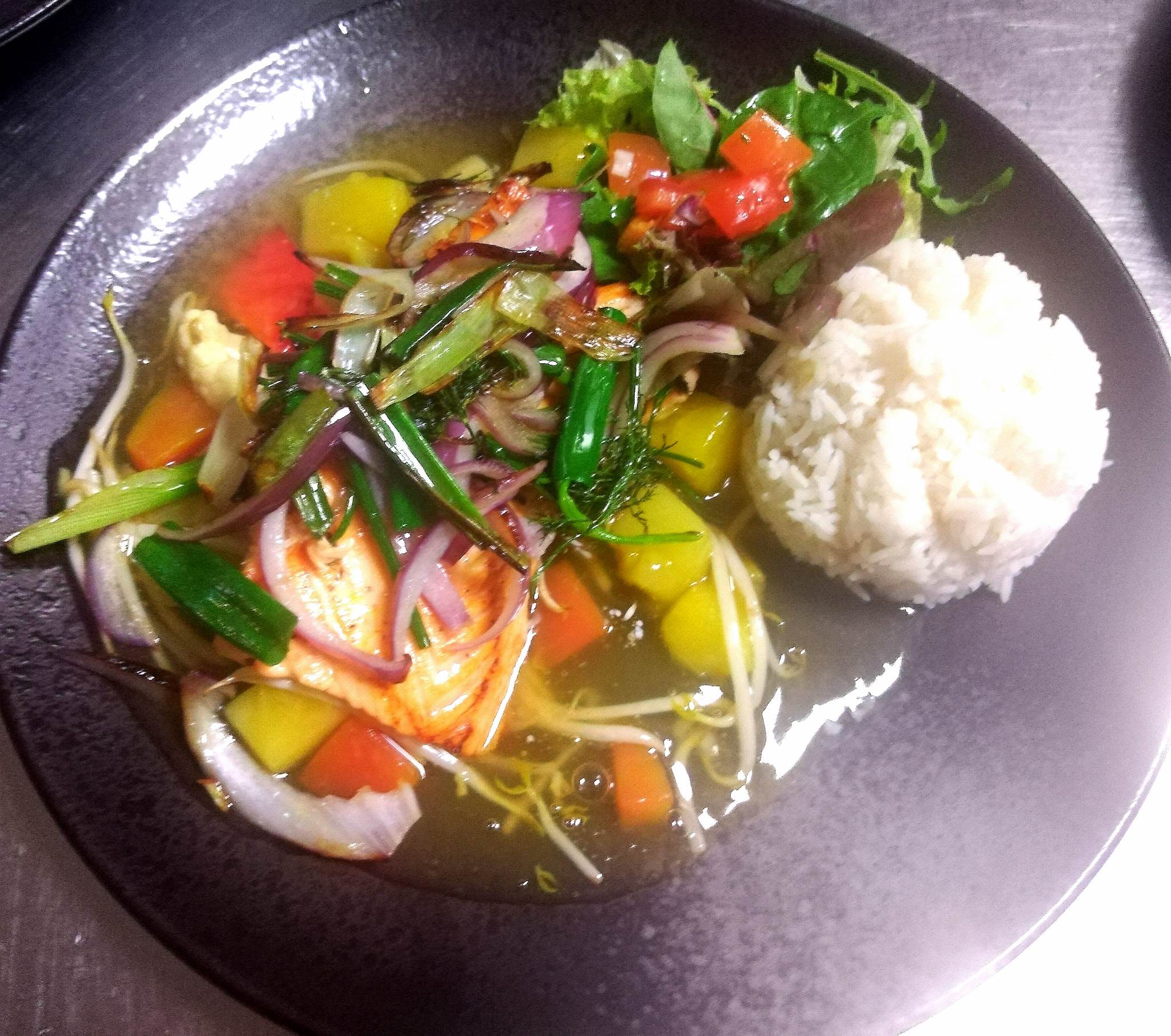 Gemüse cà ri (vegetarisch)